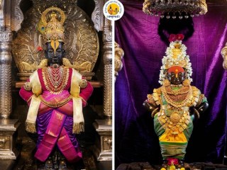 ‘दीपावली नरकचतुर्दशी २०२५’ निमित्त श्री विठ्ठल आणि रुक्मिणीमाता यांना अलंकार परिधान !