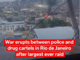 Brazil Biggest Drug Racket Busted : रिओ दि जानेरो (ब्राझिल) येथे अमली पदार्थ माफियांवरील कारवाईत ४ पोलिसांसह ६४ जण ठार