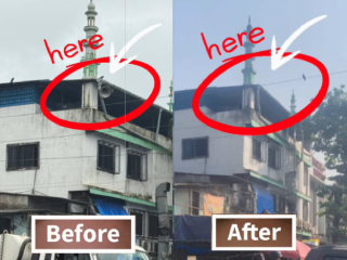 Illegal Loudspeakers Turbhe : तुर्भे येथील अवैध मशिदीवरील भोंग्यांवर पोलिसांची कारवाई !