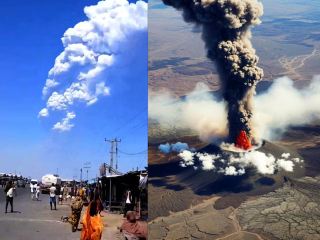 Ethiopia Volcano : इथिओपियातील ज्वालामुखी उद्रेकामुळे ४ सहस्र किमी अंतरावरील भारतातही राखेचे ढग !