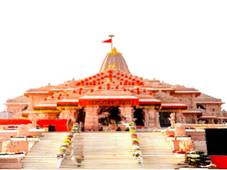 अयोध्येतील प्रभु श्रीरामाच्या मंदिराच्या शिखरावर भगव्या रंगाच्या धर्मध्वजारोहण कार्यक्रमाची आध्यात्मिक वैशिष्ट्ये विशद करणारे सूक्ष्म परीक्षण !