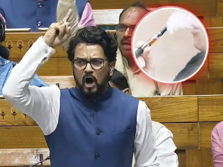 तृणमूल काँग्रेसचे खासदार लोकसभेत ई-सिगारेट ओढतात ! –  Anurag Thakur