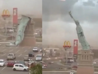 Statue Of Liberty : वादळी वार्‍यामुळे ब्राझिलमध्ये कोसळला स्वातंत्रदेवतेचा पुतळा !