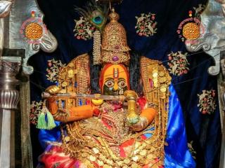 शाकंभरी नवरात्र महोत्सवांतर्गत मुरली अलंकार महापूजा साजरी !