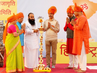 जळगाव येथे हिंदु राष्ट्र-जागृती सभेत हिंदु राष्ट्र स्थापनेचा उद्घोष !