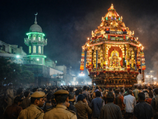 तमिळनाडूमध्ये मशिदीतील नमाजपठणाला बाधा येईल; म्हणून हिंदूंची धार्मिक मिरवणूक काही घंटे थांबवली !