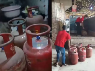 Hapur GasCylinders Black Marketing : हापुड (उत्तरप्रदेश) येथे समाजवादी पक्षाचे नेते अब्दुल रेहान यांच्या घरातून ५५ भरलेले सिलिंडर जप्त