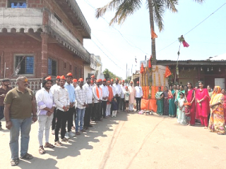 अखिल भारत हिंदु महासभे’च्या वतीने हुपरी (जिल्हा कोल्हापूर) येथे सामूहिक गुढीपाडवा साजरा !