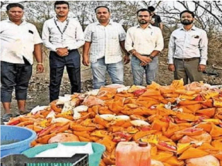 खेड (पुणे) येथे अडीच लाखांचा भेसळयुक्त ‘मँगो पल्प’ जप्त !