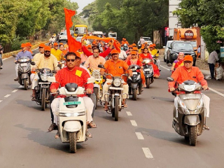 सांगली येथे भगवान परशुराम जयंतीनिमित्त ब्राह्मण समाजाची भव्य शोभायात्रा !