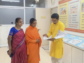 भारतीय संत महापरिषदेच्या संत समन्वयक स्वामिनी उन्मेष भारती यांनी दिली सनातनच्या आश्रमाला सदिच्छा भेट !