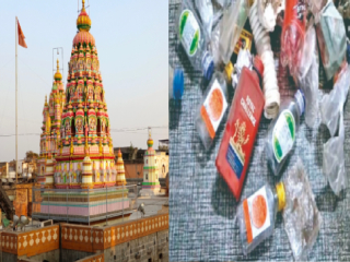 पंढरपूर येथील श्री विठ्ठल-रुक्मिणी मंदिर परिसरातील दर्शन मंडपात आढळल्या मद्याच्या बाटल्या आणि सिगारेटची पाकिटे !