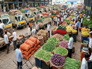 नवी मुंबईत फळ आणि भाजी बाजारात अनधिकृतपणे शेतमालाची विक्री चालू !