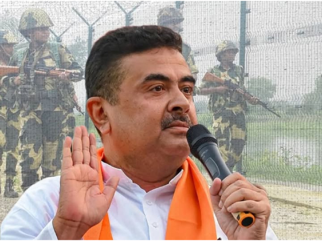 सीमेवर कुंपण घालण्यासाठी सीमा सुरक्षा दलाला भूमी दिली जाणार : Bengal CM Suvendu Adhikari