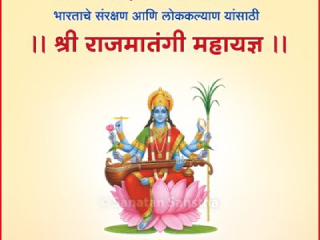 श्री राजमातंगी महायज्ञ निर्विघ्न पार पडण्यासाठी श्री सिद्धिविनायकाच्या चरणी सनातन संस्थेच्या धर्मप्रचारक सद्गुरु आणि संत यांच्याकडून प्रार्थना !