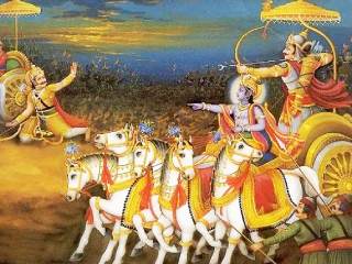 ‘तेव्हां गेला होता कोठें राधासुता ! तुझा धर्म ?’