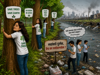 वृक्षांना मिठ्या मारणारे आणि नद्यांकडे दुर्लक्ष करणारे कथित पर्यावरणप्रेमी !