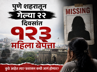 पुणे शहरातून गेल्या २२ दिवसांत १२३ महिला बेपत्ता