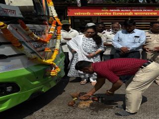 सांगली बस स्थानकावर ई-शिवाई (वातानुकूलित) बसगाडीचे लोकार्पण !