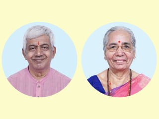 व्यष्टी साधना गांभीर्याने करणारे म्हार्दाेळ (गोवा) येथील श्री. परशुराम प्रभुदेसाई (आध्यात्मिक पातळी ६१ टक्के, वय ७८ वर्षे) आणि सौ. पूनम प्रभुदेसाई (आध्यात्मिक पातळी ६१ टक्के, वय ७९ वर्षे) !  