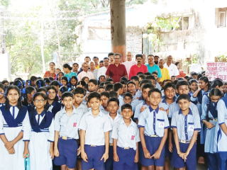क्रांतीदिनी हिंदु जनजागृती समितीने जुने गोवे येथील ‘हात कातरो खांबा’च्या ठिकाणी वाहिली हुतात्म्यांना आदरांजली