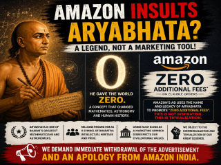 ‘ॲमेझॉन’च्या ‘ॲमेझॉन नाऊ’ विज्ञापनातून थोर शास्त्रज्ञ आर्यभट्ट यांचा अक्षम्य अवमान !