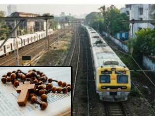 हार्बर रेल्वेत लावली आहेत ख्रिस्ती धर्माचा प्रचार करणारी पत्रके !