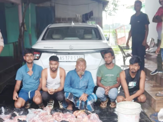 Dhubri Beef Arrest : धुबरी (आसाम) : गोमांस बाळगणार्‍या ५ जणांना अटक : गोमांस जप्त