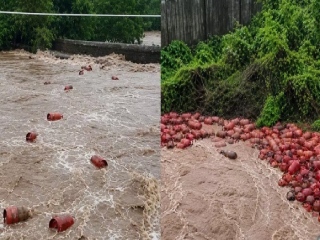 रायगडमध्ये पुरात ३ सहस्र गॅस सिलिंडर वाहून गेले !