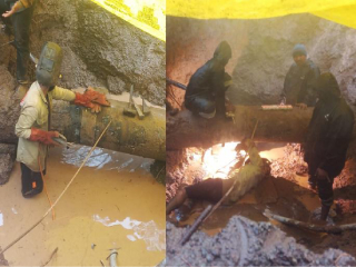 भूस्खलनामुळे सांबरवाडी (सातारा) येथे मुख्य जलवाहिनीला तडे !