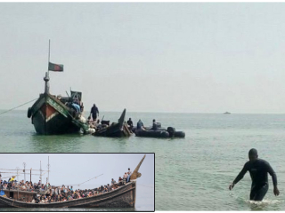 Rohingya Sink : रोहिंग्या निर्वासितांच्या २ नौका बुडाल्याने ५०० हून अधिक जणांचा मृत्यू झाल्याची भीती