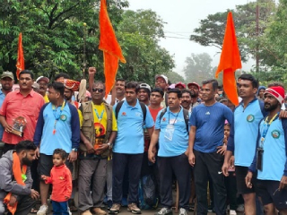 पन्हाळा ते पावनखिंड ७५ व्या अमृत महोत्सवी मोहिमेस प्रारंभ ! 