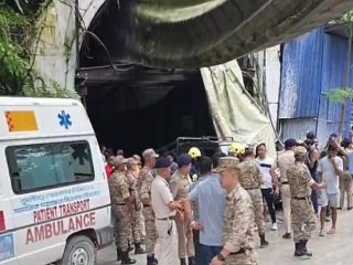 Sikkim Tunnel Accident : सिक्किममधील निर्माणाधीन बोगद्यात दरड कोसळली : ८ कामगारांचा मृत्यू