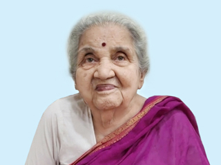 शांत, समाधानी आणि अखंड नामानुसंधानात असणार्‍या बडोदा (गुजरात) येथील ६२ टक्के आध्यात्मिक पातळीच्या श्रीमती शालिनी फाटक (वय ९१ वर्षे) !